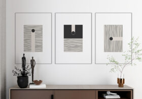 Minimalist abstract line design