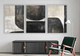 Monochrome art with an abstract texture