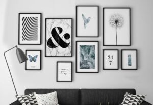 Arte moderno para paredes tipo galería