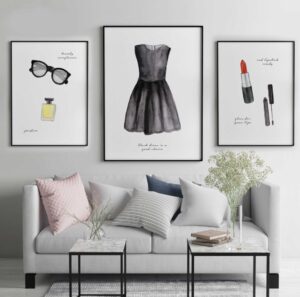 Láminas modernas para decoración de paredes en salones