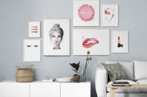 Arte moderno con temática de belleza