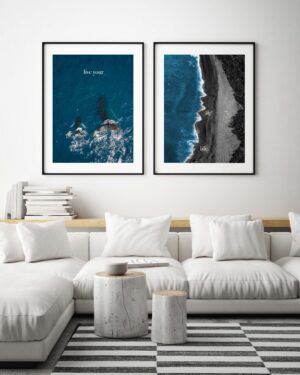 Decoración con temática costera moderna