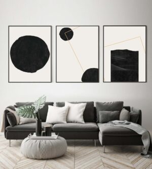Diseño de interiores moderno en tonos grises