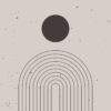 Diseño minimalista de línea abstracta