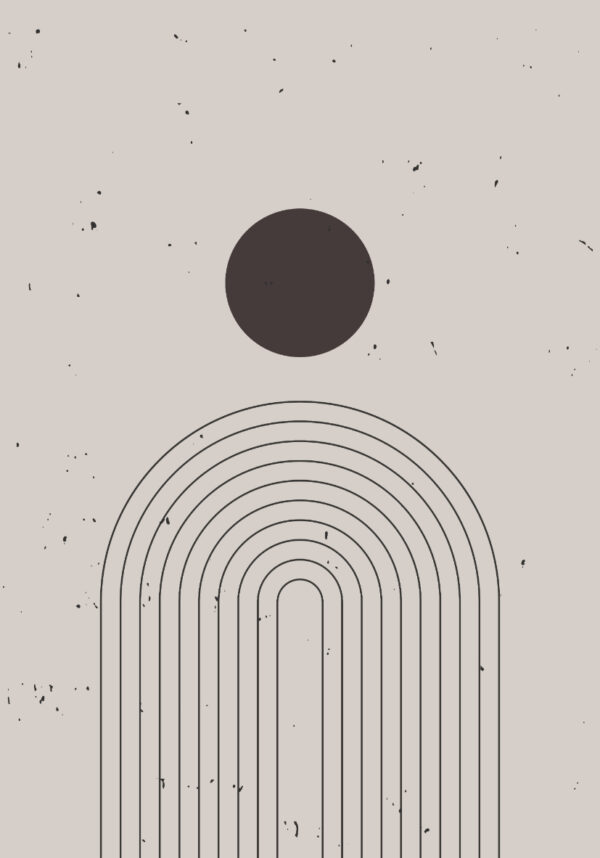 Diseño minimalista de línea abstracta