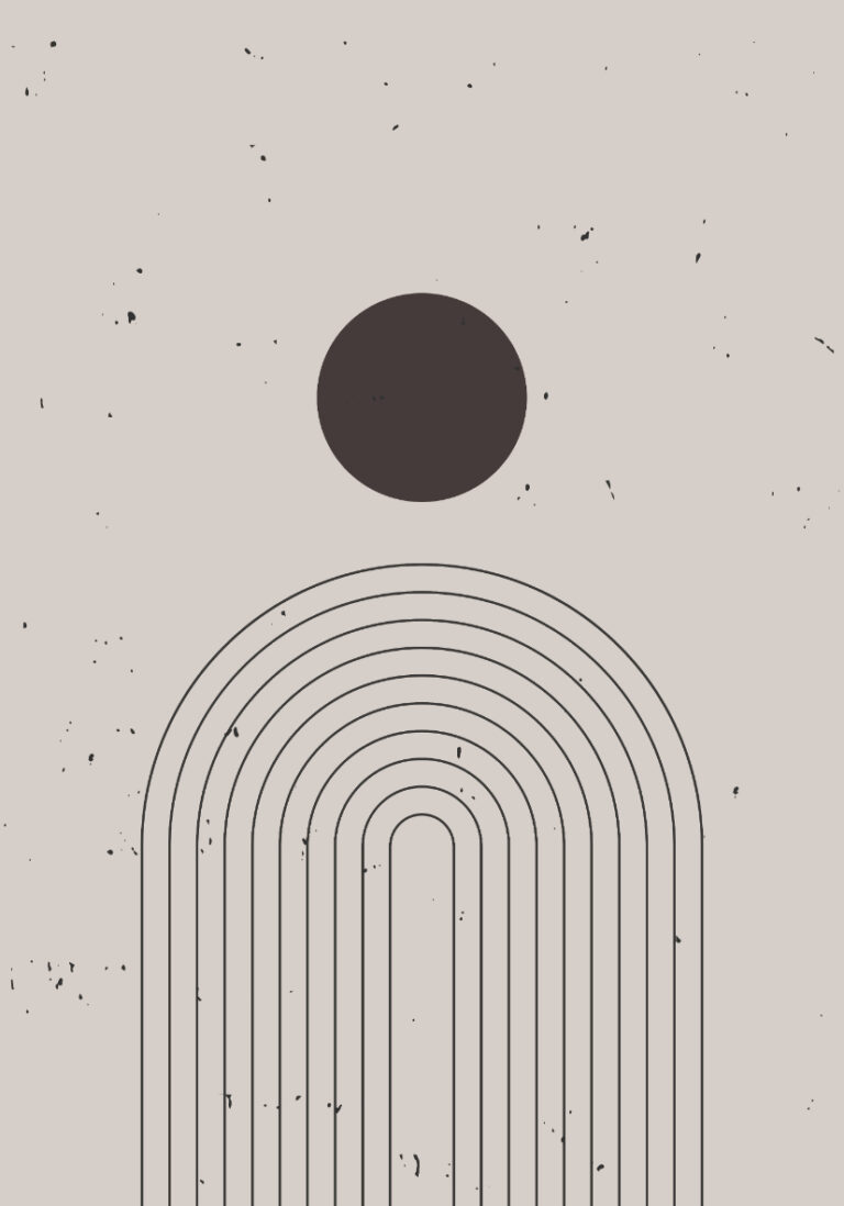 Diseño minimalista de línea abstracta