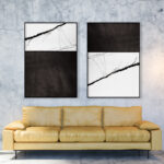 Arte minimalista de mármol abstracto