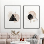 Diseño de arte minimalista abstracto