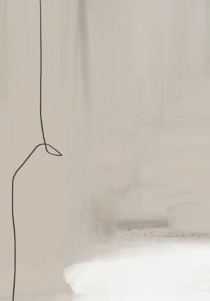 Ilustración de líneas abstractas minimalistas