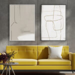 Arte abstracto minimalista y moderno en línea