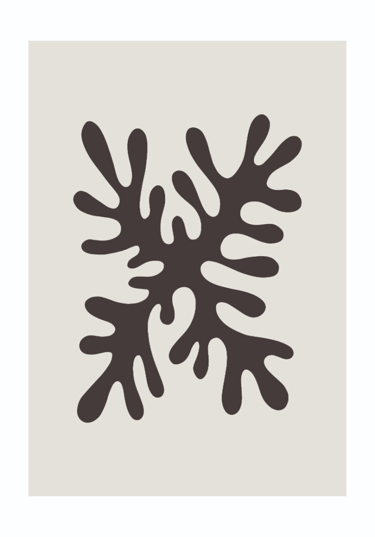 Obra minimalista inspirada en coral