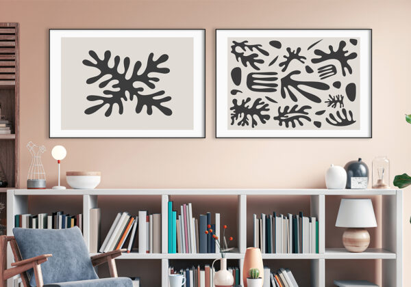 Obra minimalista inspirada en coral