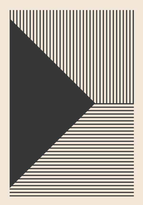 Arte minimalista con patrones geométricos