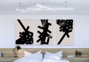 Arte moderno en blanco y negro