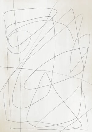 Composición minimalista de líneas abstractas