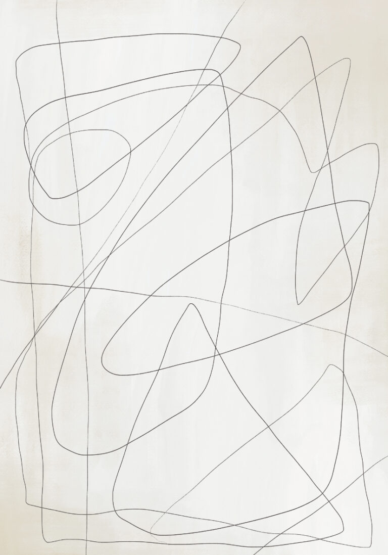 Composición minimalista de líneas abstractas
