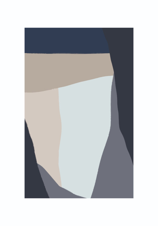 Diseño abstracto minimalista en colores neutros