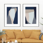 Diseño abstracto minimalista en colores neutros