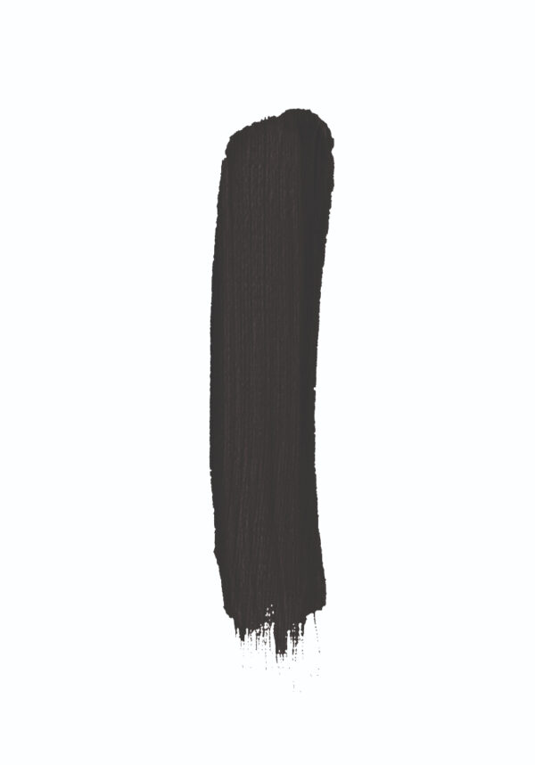 Diseño minimalista con pincelada de pintura negra