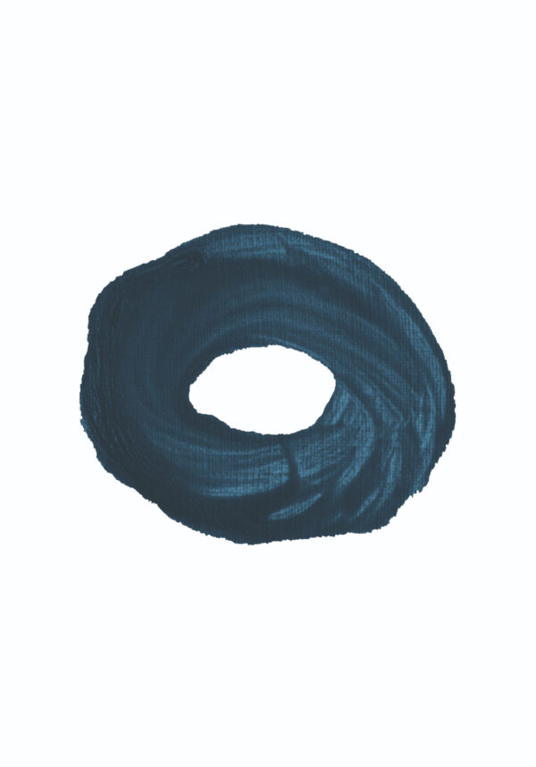 Arte abstracto de círculo azul oscuro