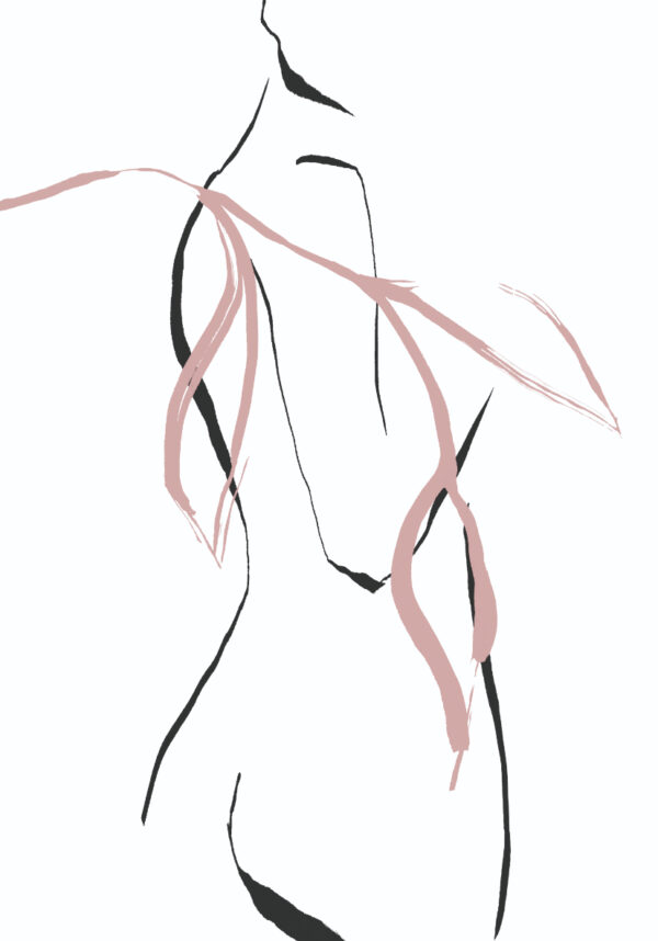 Figura minimalista en línea