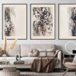 Fluido abstracto en tonos neutros