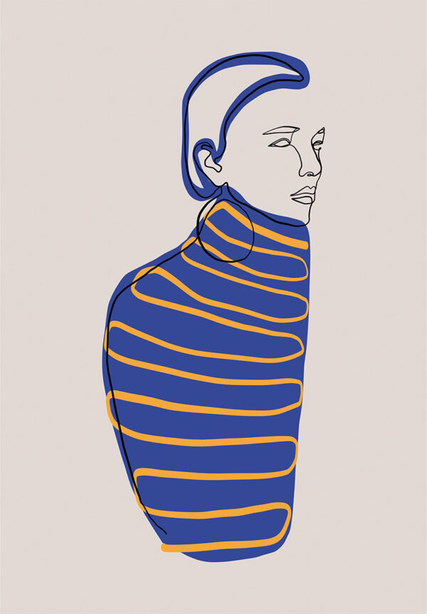 Ilustración de líneas abstractas