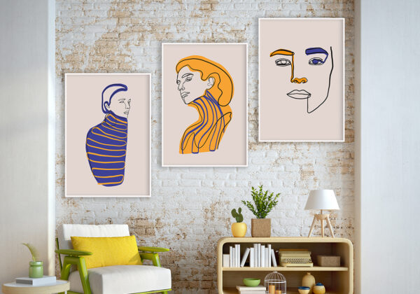 Ilustración de líneas abstractas
