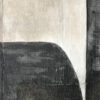 Obra abstracta en escala de grises con textura