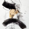 Diseño abstracto en beige y negro