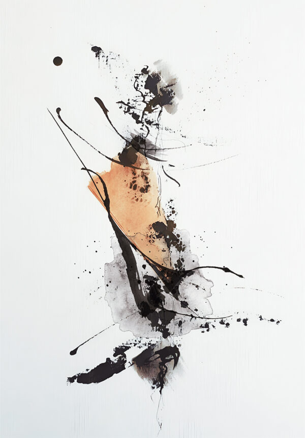 Obra en tinta y tonos pastel