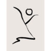 Arte minimalista en tinta con sensación de movimiento