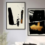 Composición minimalista en contraste
