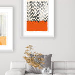 Diseño abstracto con colores intensos