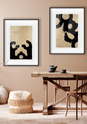 Diseño abstracto sobre fondo texturizado