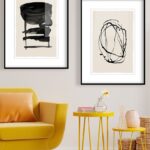 Obra minimalista en tinta negra
