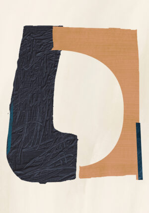 Obra con texturas y tonos neutros