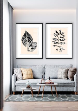 Ilustración botánica en tinta inspirada en la naturaleza