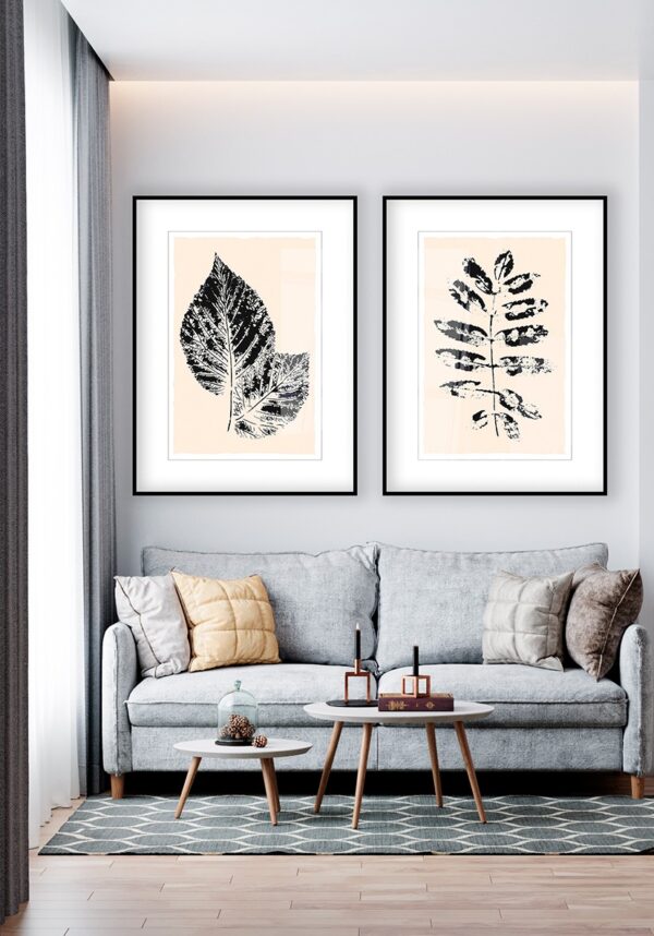 Ilustración botánica en tinta inspirada en la naturaleza