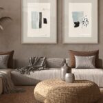 Diseño minimalista con formas de tinta