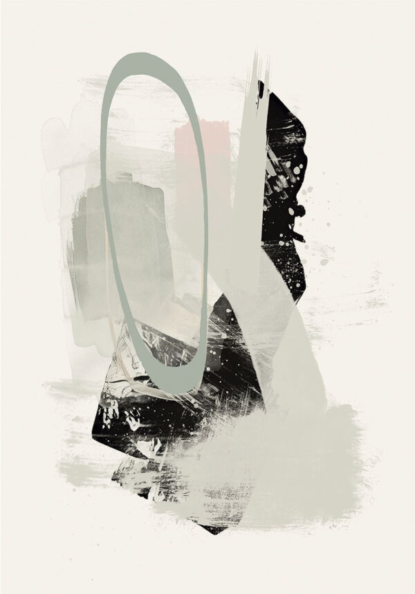 Composición en tonos neutros y estilo abstracto