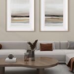 Diseño minimalista abstracto en tonos neutros