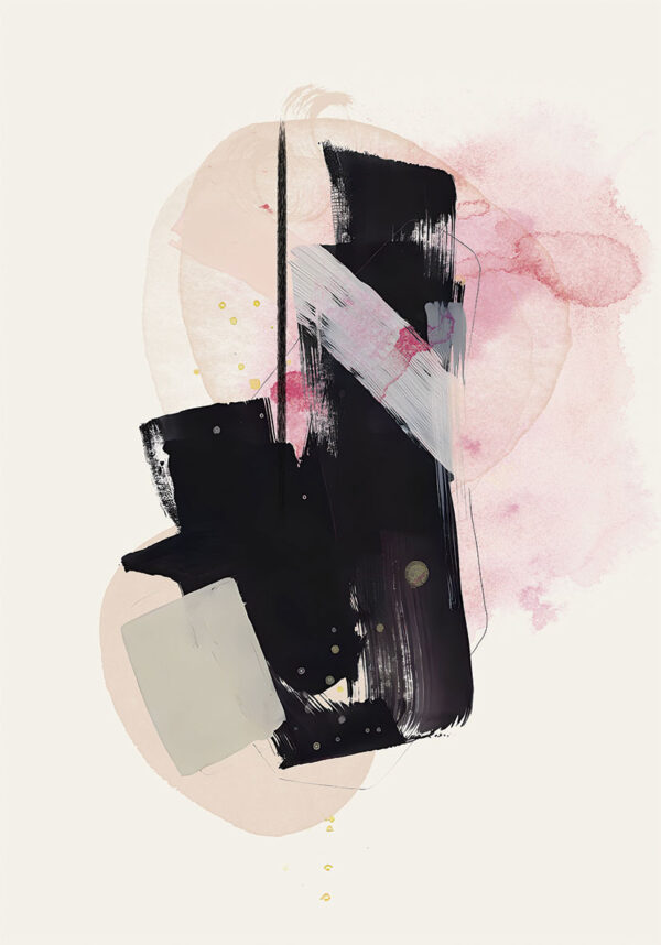 Creación contemporánea con colores suaves