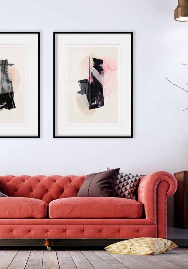 Creación contemporánea con colores suaves