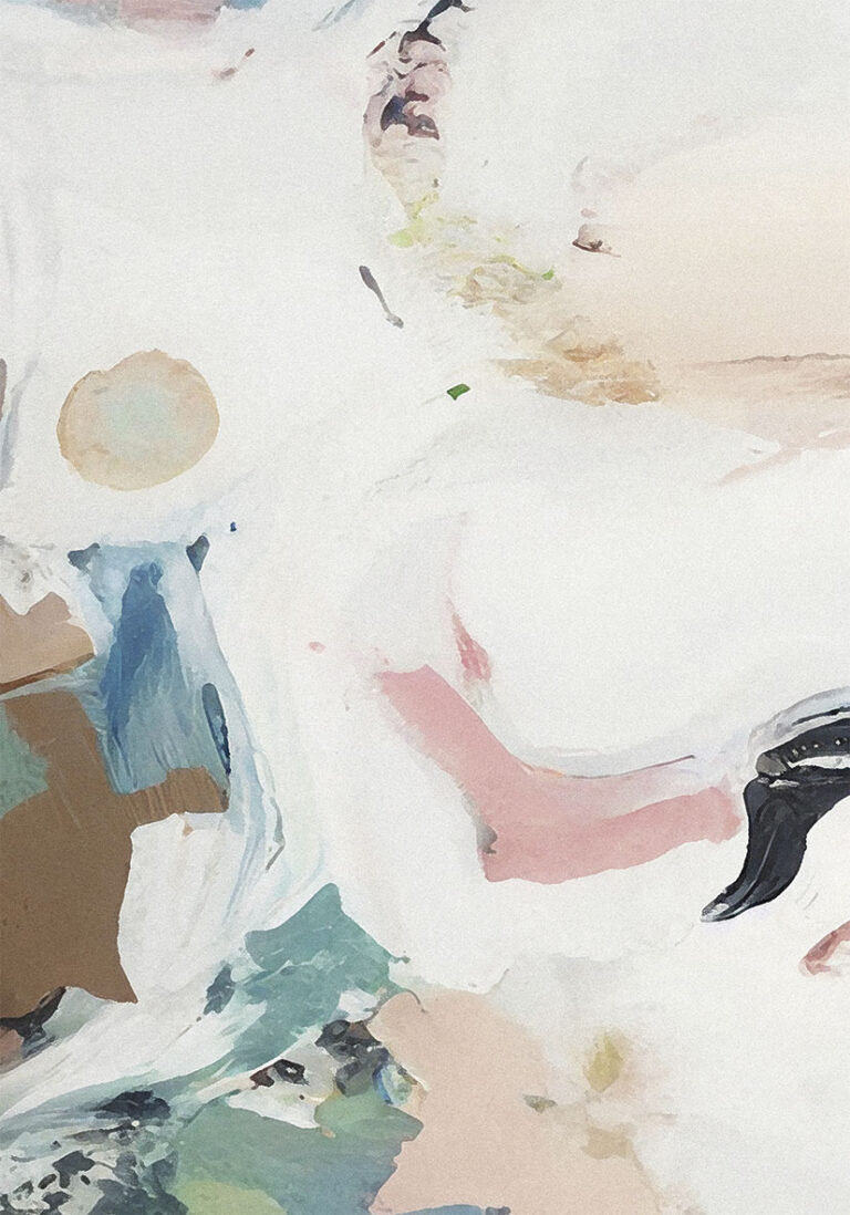 Lienzo abstracto en tonos suaves