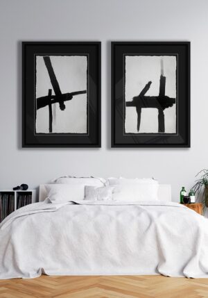 Pintura minimalista en negro