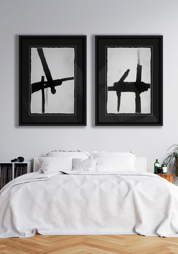 Pintura minimalista en negro