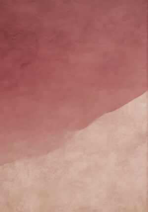 Obra minimalista en rojo y beige