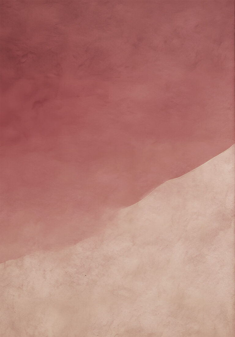 Obra minimalista en rojo y beige