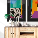 Galería de arte moderna en salones